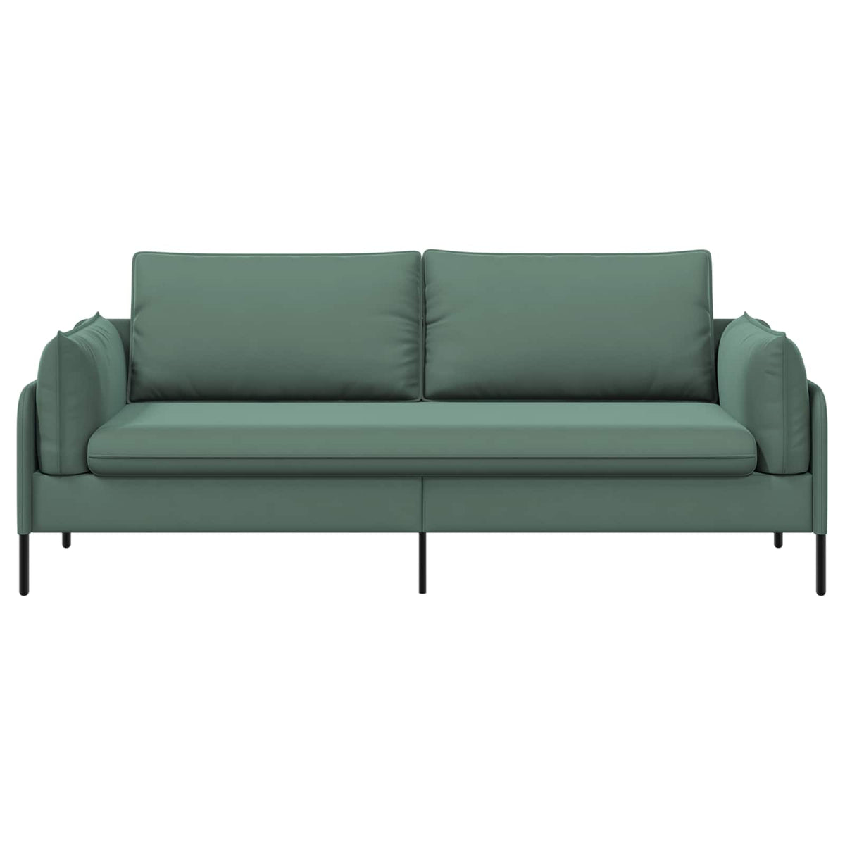 vidaXL 3-Seater Sofa 3-Seater Sea Green 222 x 81 x 89 cm Velvet