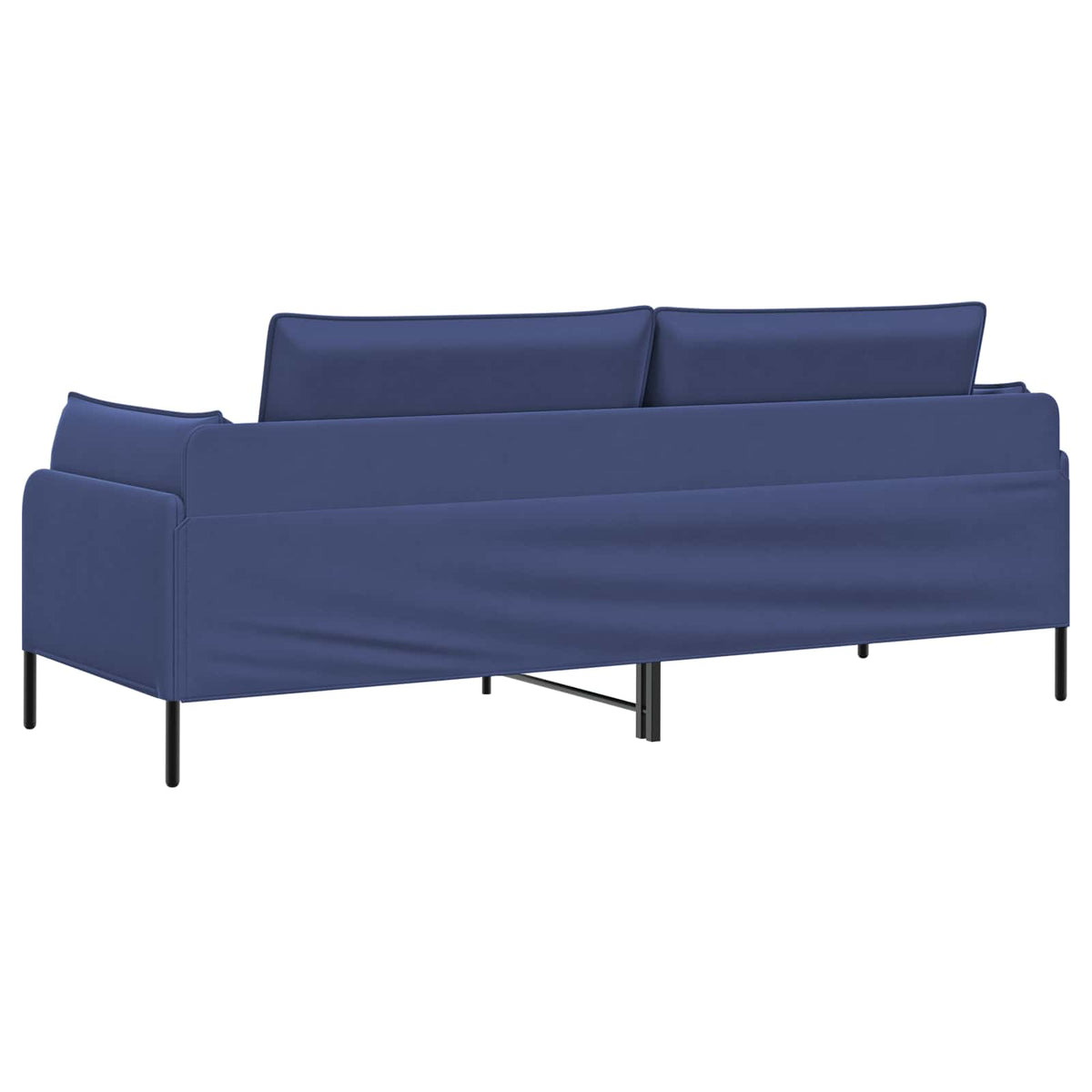 vidaXL 3-Seater Sofa Police Blue 222 x 81 x 89 cm Velvet