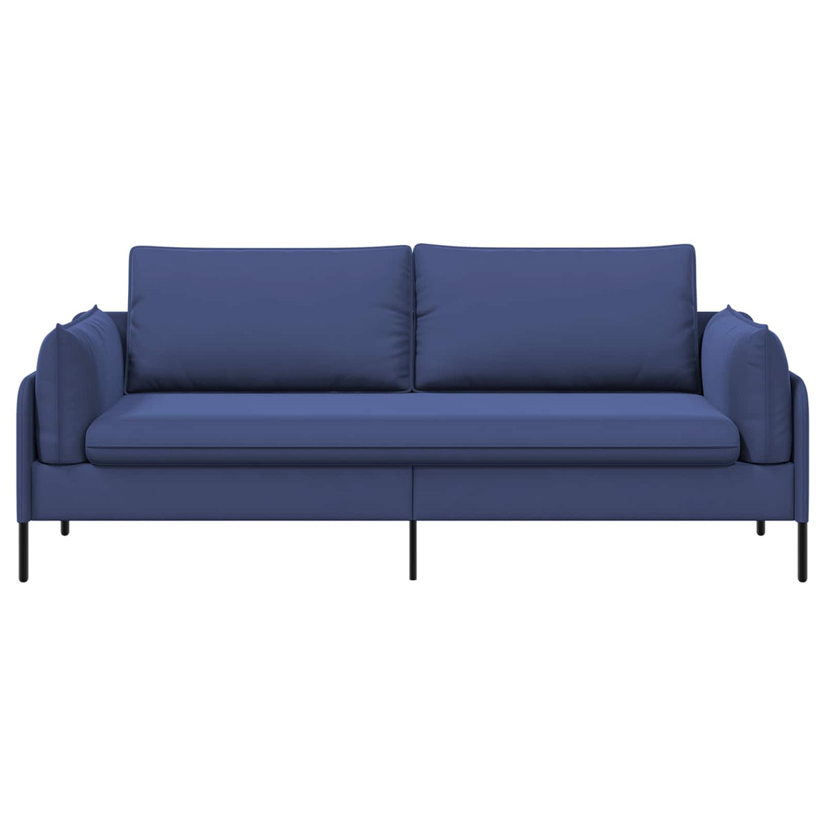 vidaXL 3-Seater Sofa Police Blue 222 x 81 x 89 cm Velvet