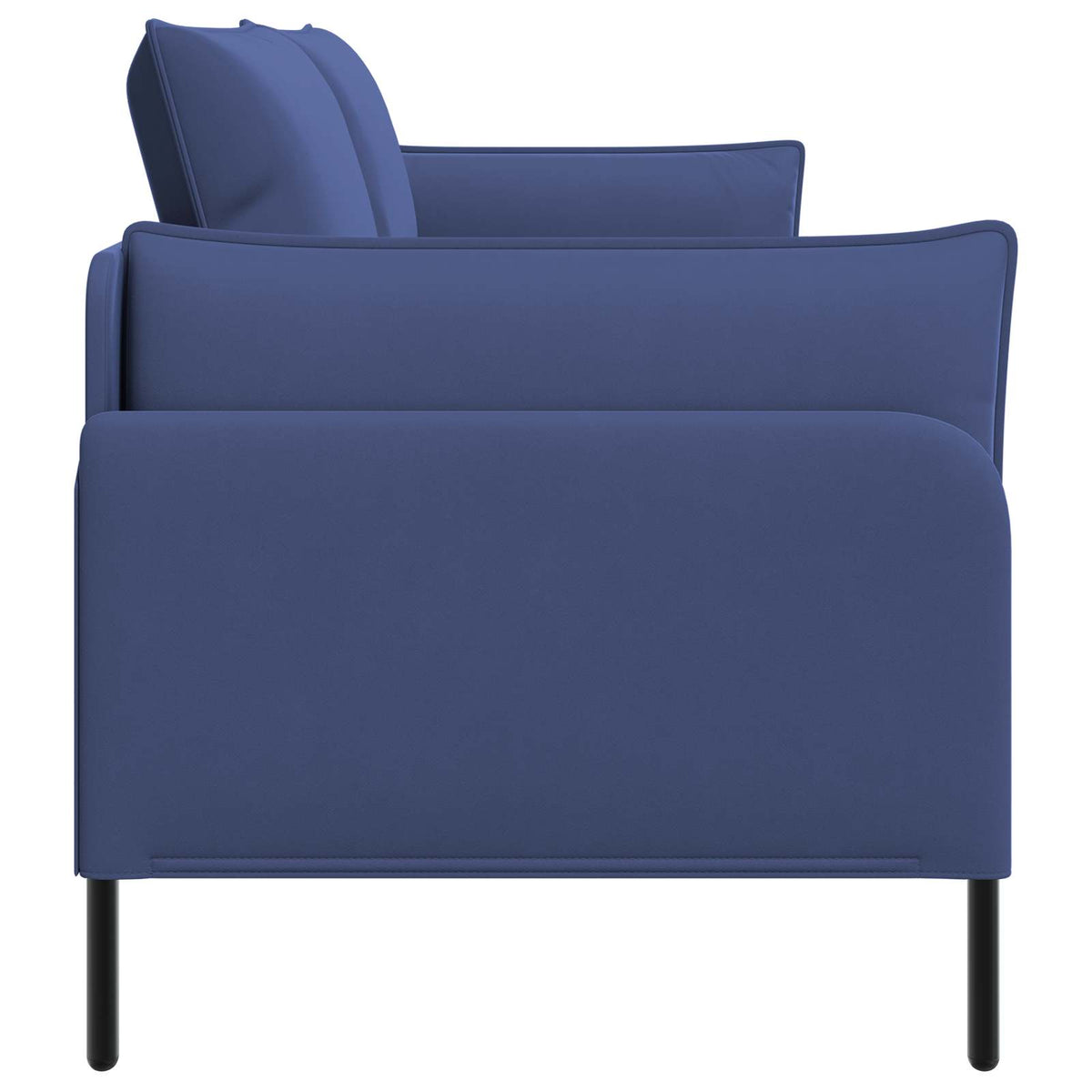vidaXL 3-Seater Sofa Police Blue 222 x 81 x 89 cm Velvet