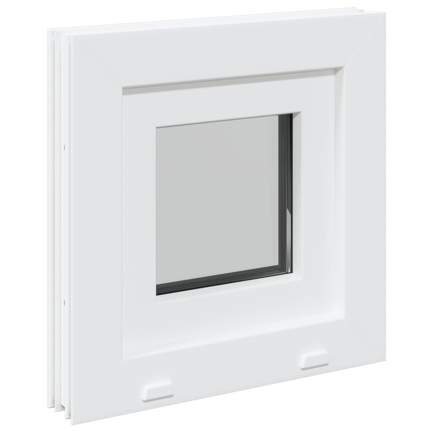 vidaXL Tilt Basement Window RISOR 40 x 40 cm PVC and Clear Plain Glass