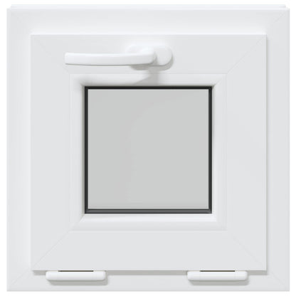 vidaXL Tilt Basement Window RISOR 40 x 40 cm PVC and Clear Plain Glass