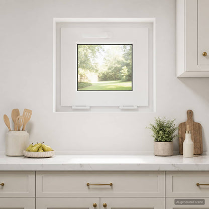 vidaXL Basement Window Internal Colour White RISOR 45 x 40 cm