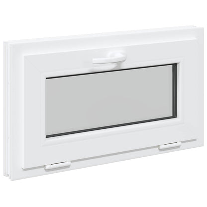 vidaXL Basement Window Internal Colour White RISOR 65 x 40 cm