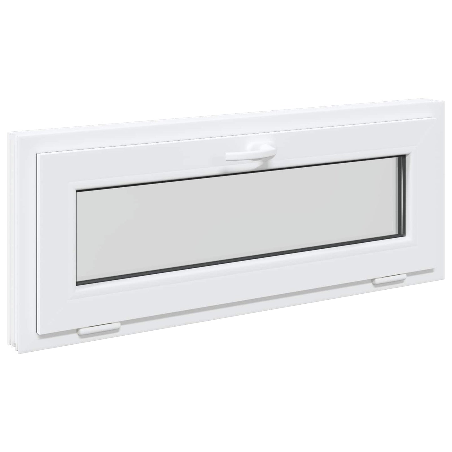vidaXL Basement Window Internal Colour White RISOR 105 x 40 cm