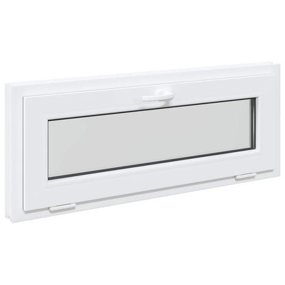 vidaXL Basement Window Internal Colour White RISOR 105 x 40 cm