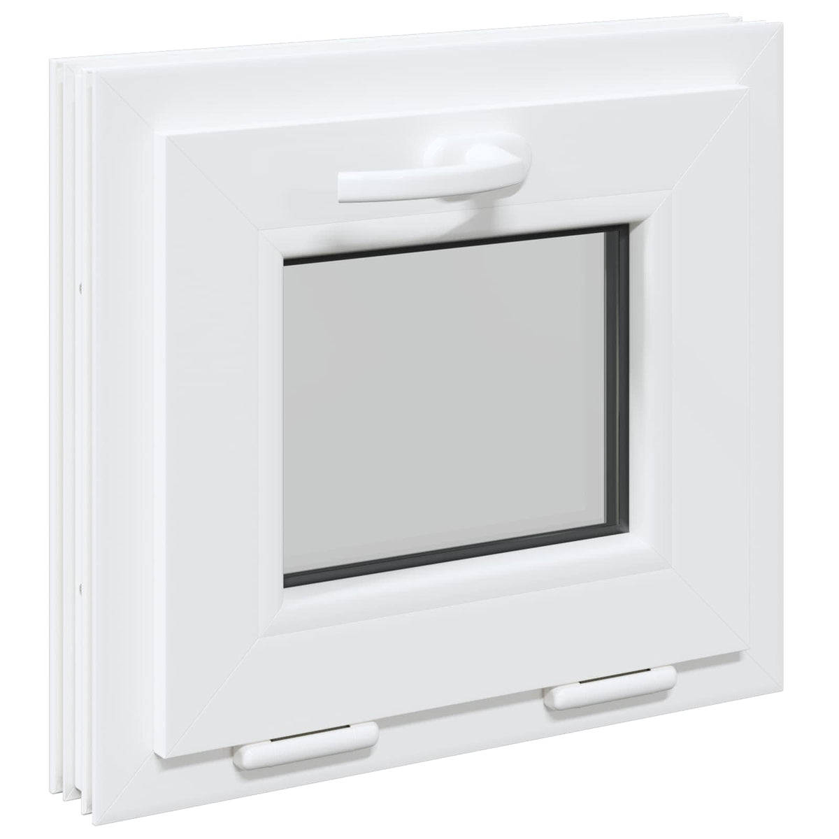 vidaXL Basement Window Internal Colour White RISOR 50 x 45 cm