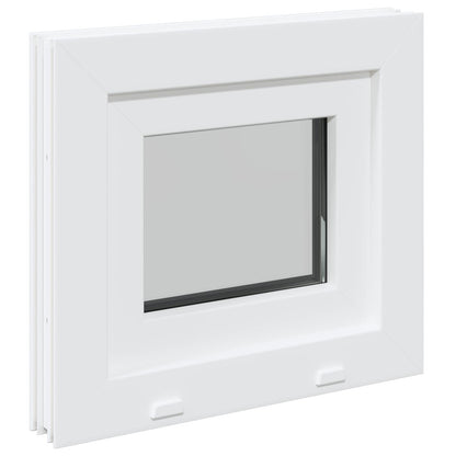 vidaXL Basement Window Internal Colour White RISOR 50 x 45 cm