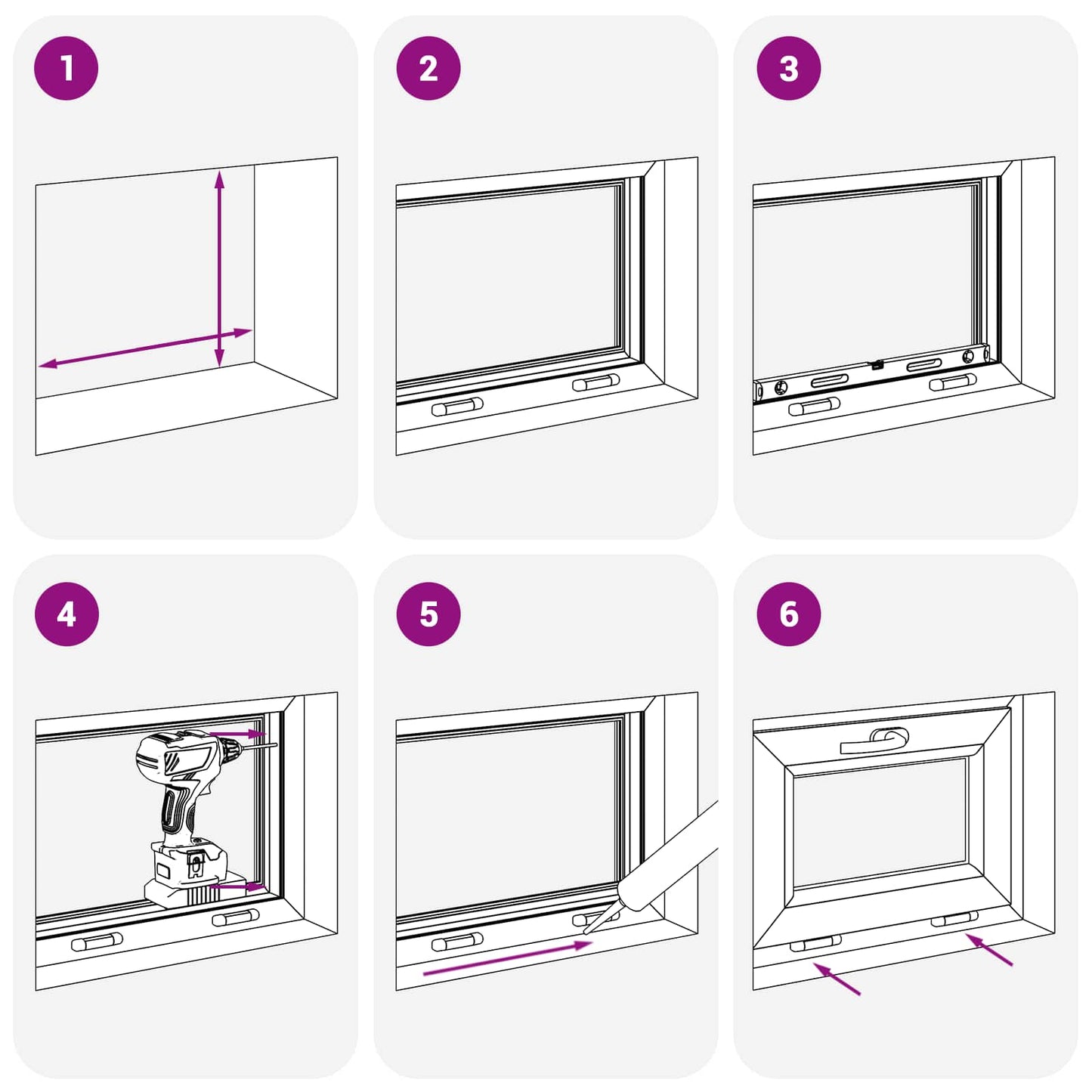 vidaXL Tilt Basement Window RISOR 60 x 45 cm PVC and Clear Plain Glass