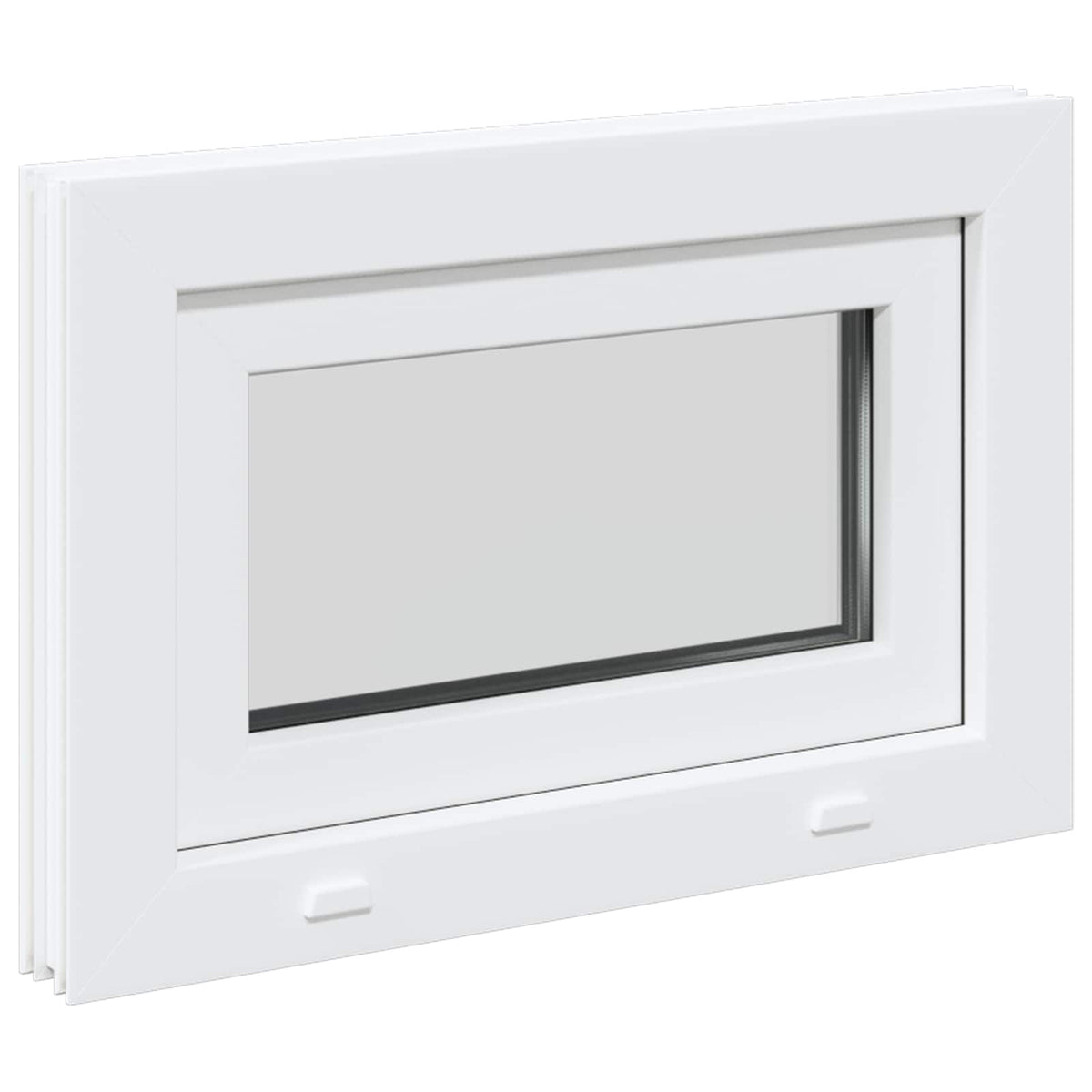 vidaXL Basement Window Internal Colour White RISOR 65 x 45 cm
