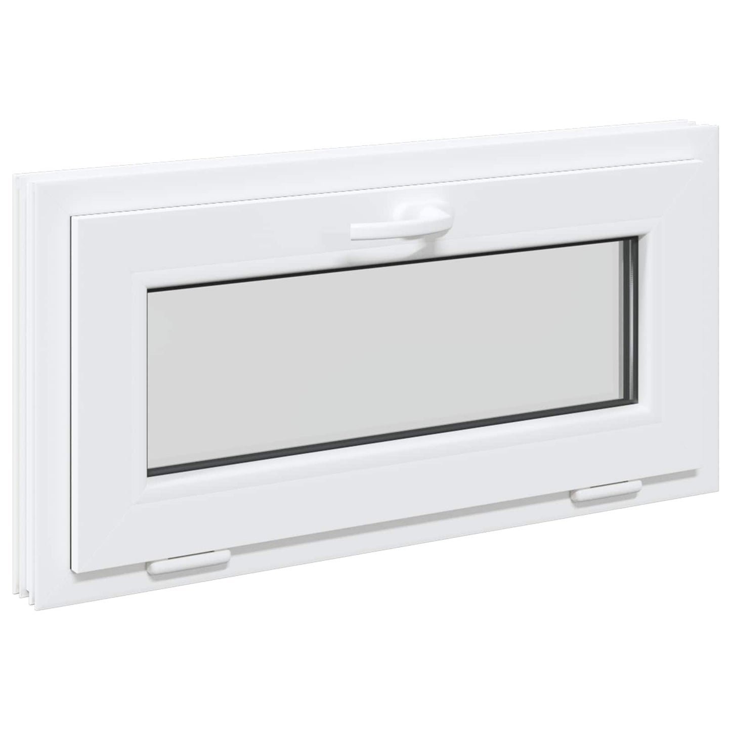 vidaXL Basement Window Internal Colour White RISOR 75 x 45 cm