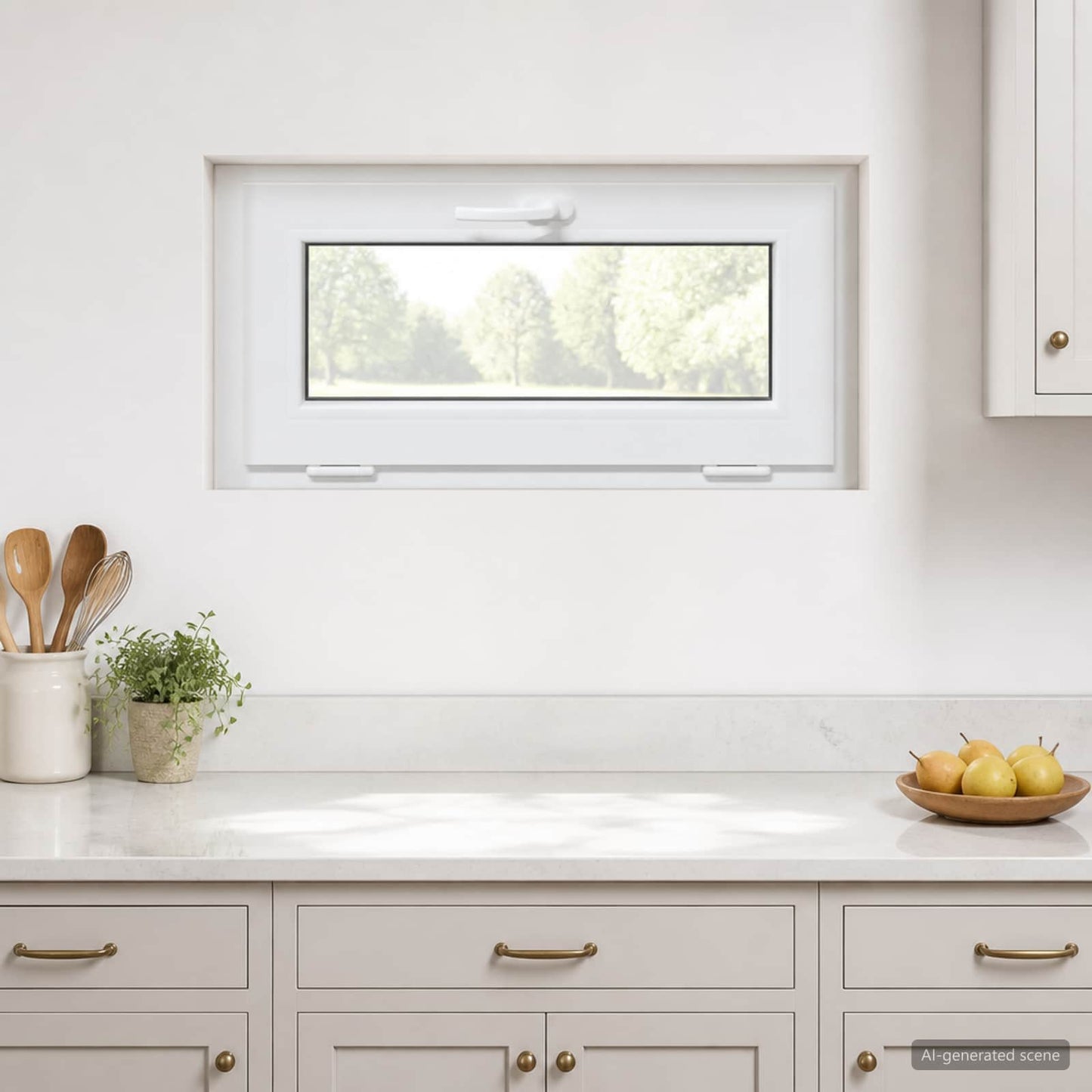 vidaXL Basement Window Internal Colour White RISOR 85 x 45 cm