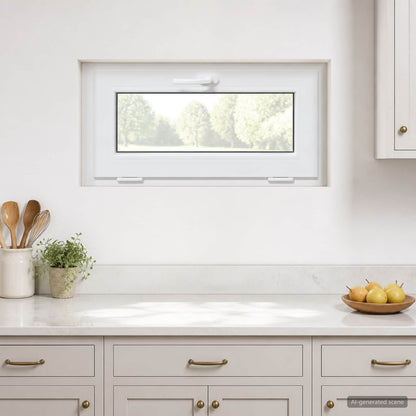 vidaXL Basement Window Internal Colour White RISOR 85 x 45 cm