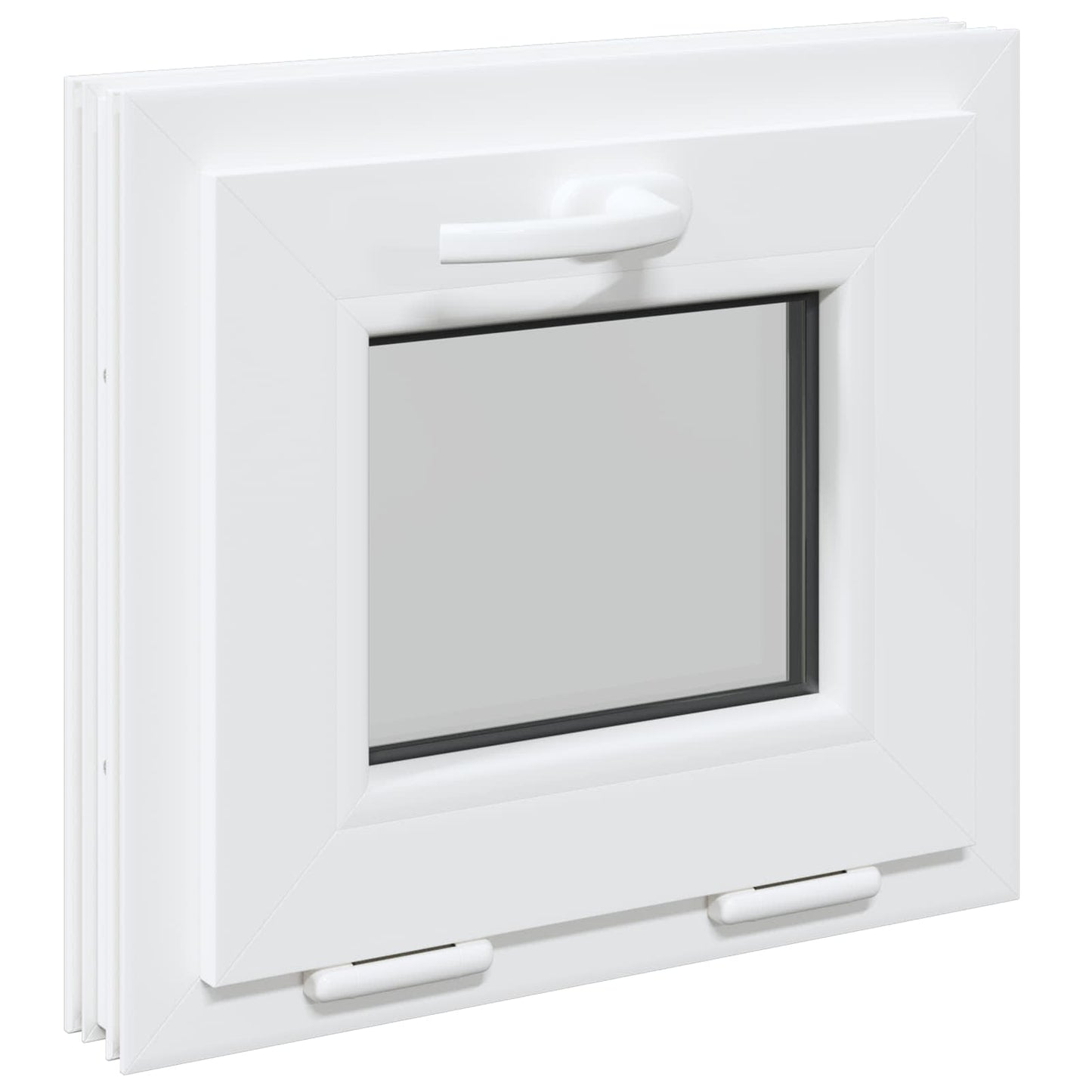 vidaXL Basement Window Internal Colour White RISOR 45 x 40 cm