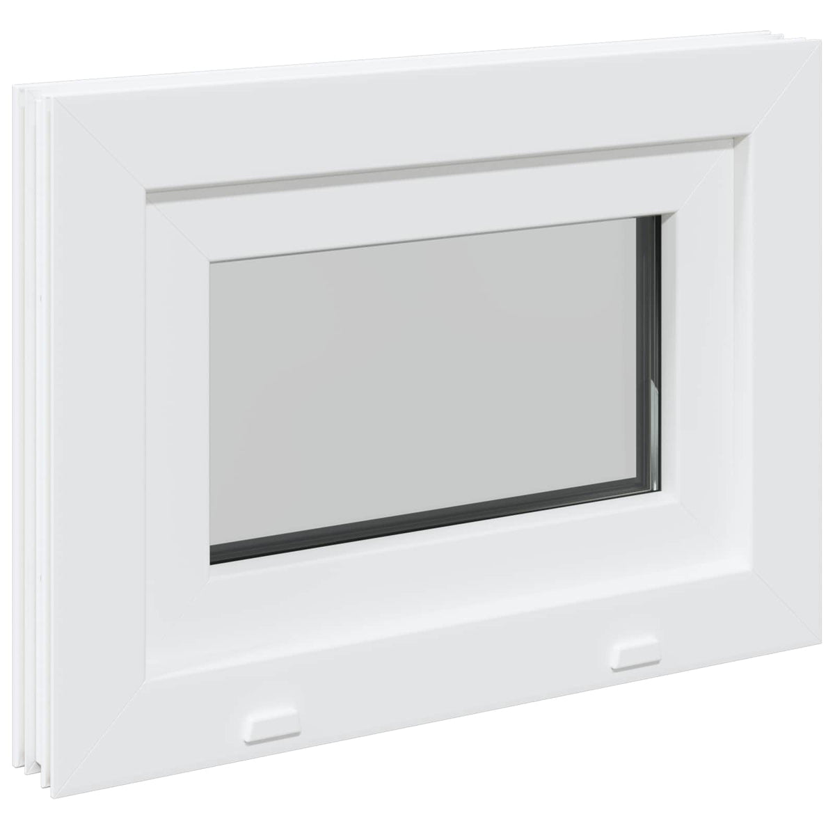 vidaXL Basement Window Internal Colour White RISOR 50 x 40 cm
