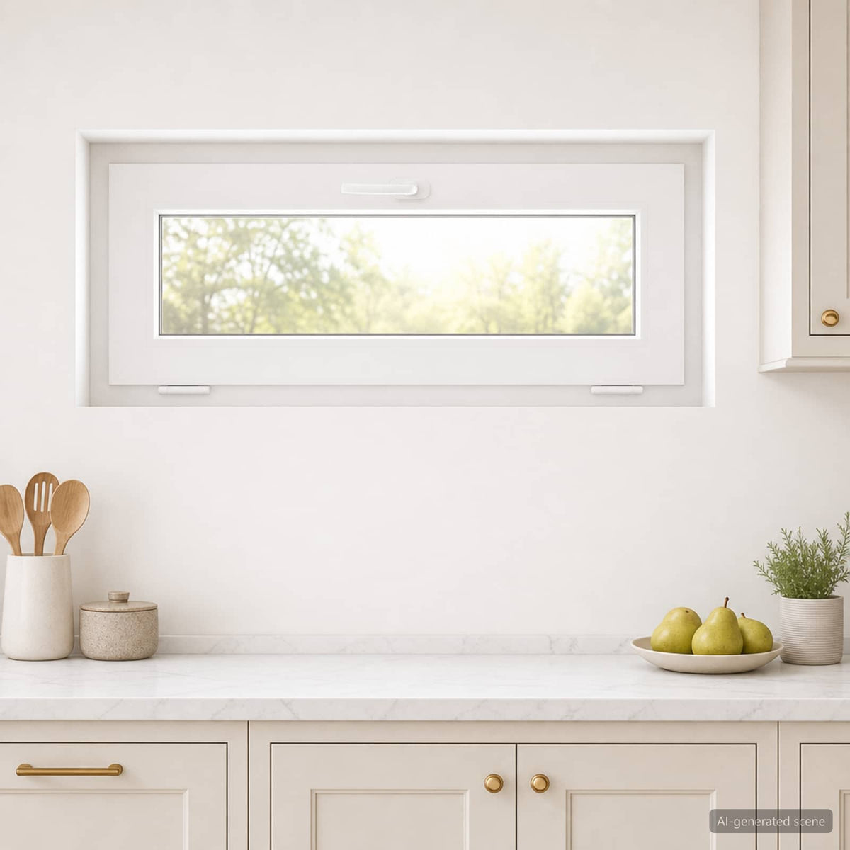 vidaXL Basement Window Internal Colour White RISOR 95 x 40 cm