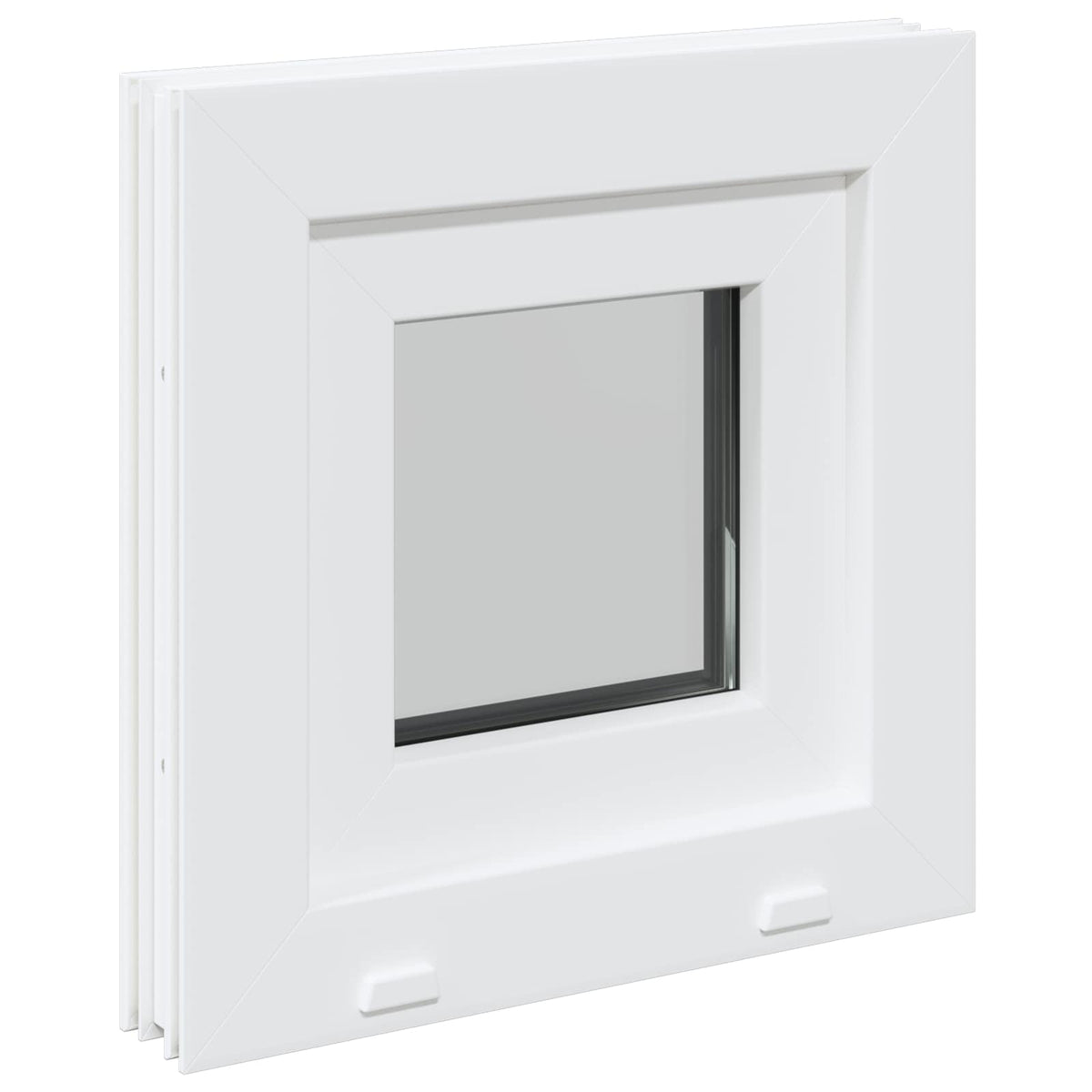vidaXL Basement Window Internal Colour White RISOR 45 x 45 cm