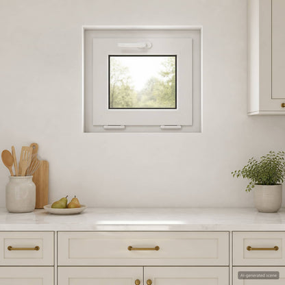 vidaXL Basement Window Internal Colour White RISOR 50 x 45 cm