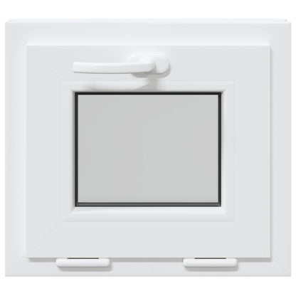 vidaXL Basement Window Internal Colour White RISOR 50 x 45 cm