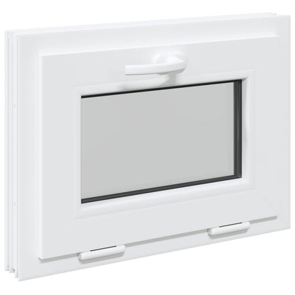 vidaXL Basement Window Internal Colour White RISOR 55 x 45 cm