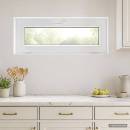 vidaXL Basement Window Internal Colour White RISOR 105 x 45 cm