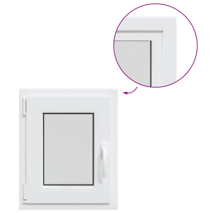 vidaXL Basement Window Internal Colour White RISOR 45 x 50 cm