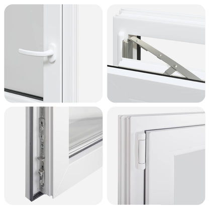 vidaXL Basement Window RISOR 60 x 50 cm PVC and Glass
