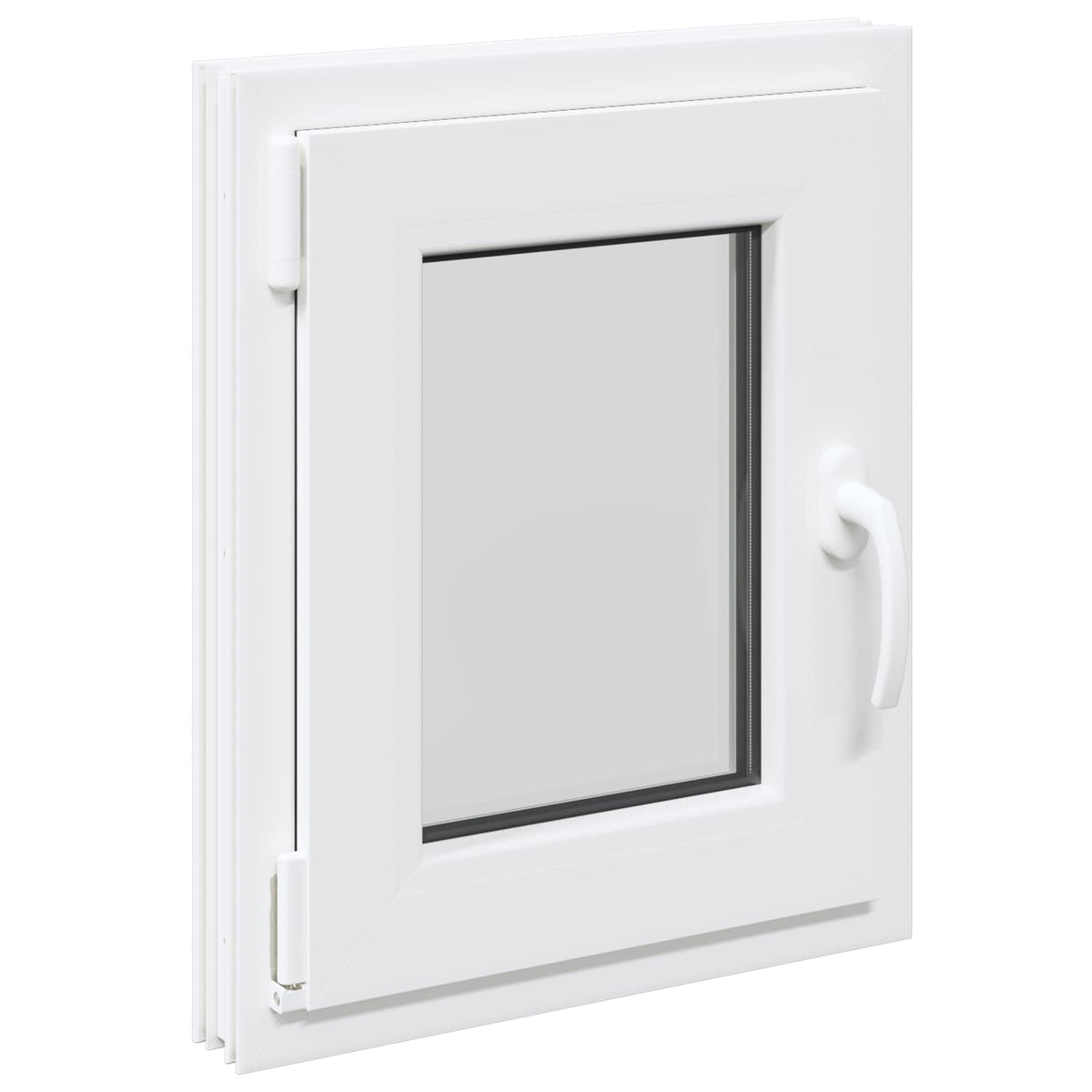 vidaXL Basement Window Internal Colour White RISOR 40 x 55 cm