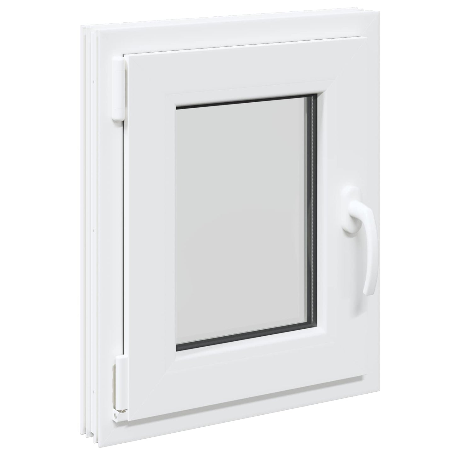 vidaXL Basement Window RISOR 50 x 55 cm PVC and Glass
