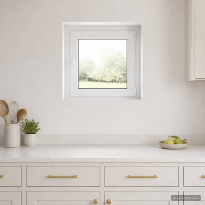 vidaXL Basement Window RISOR 55 x 55 cm PVC and Glass