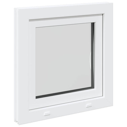 vidaXL Basement Window RISOR 55 x 55 cm PVC and Glass