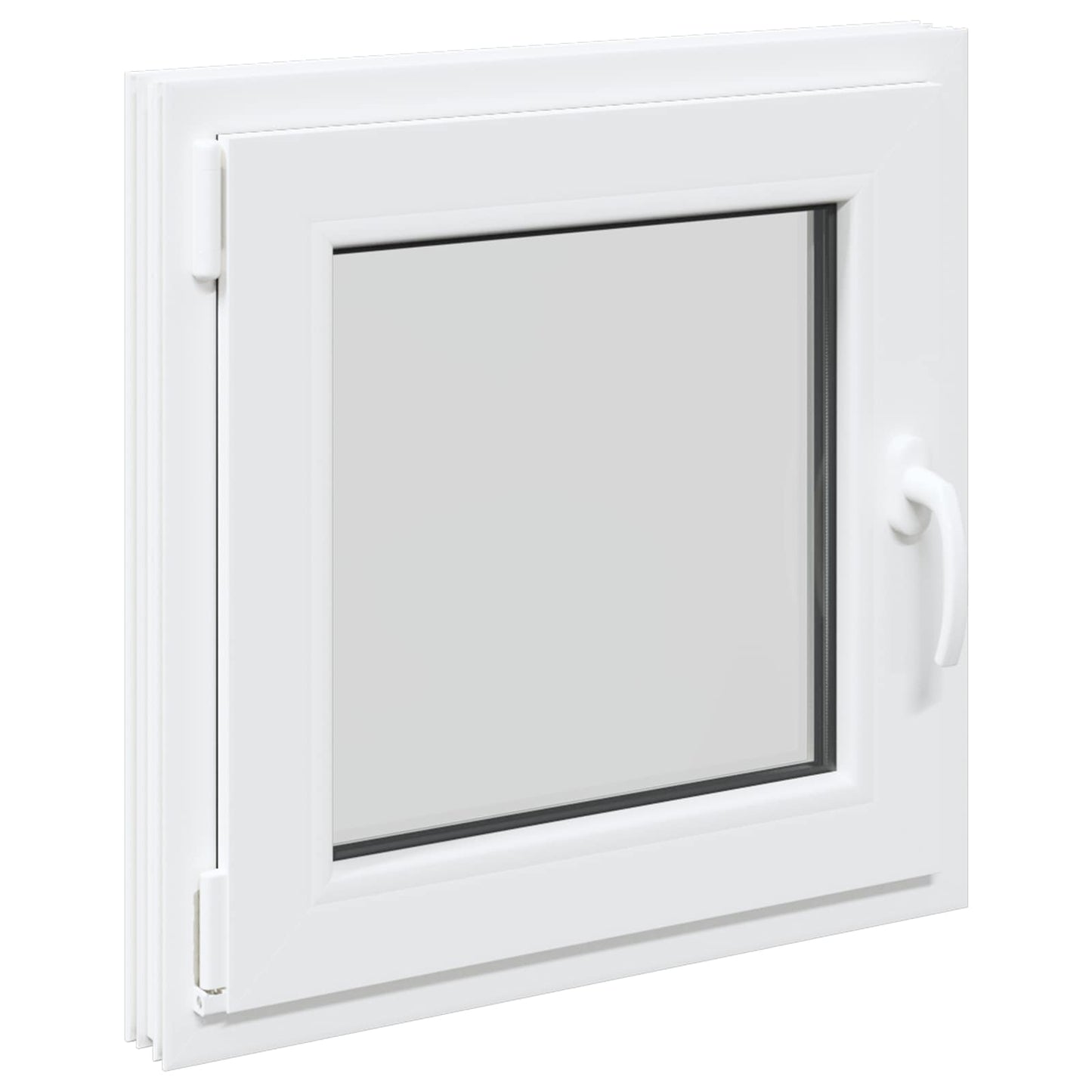 vidaXL Basement Window RISOR 55 x 55 cm PVC and Glass