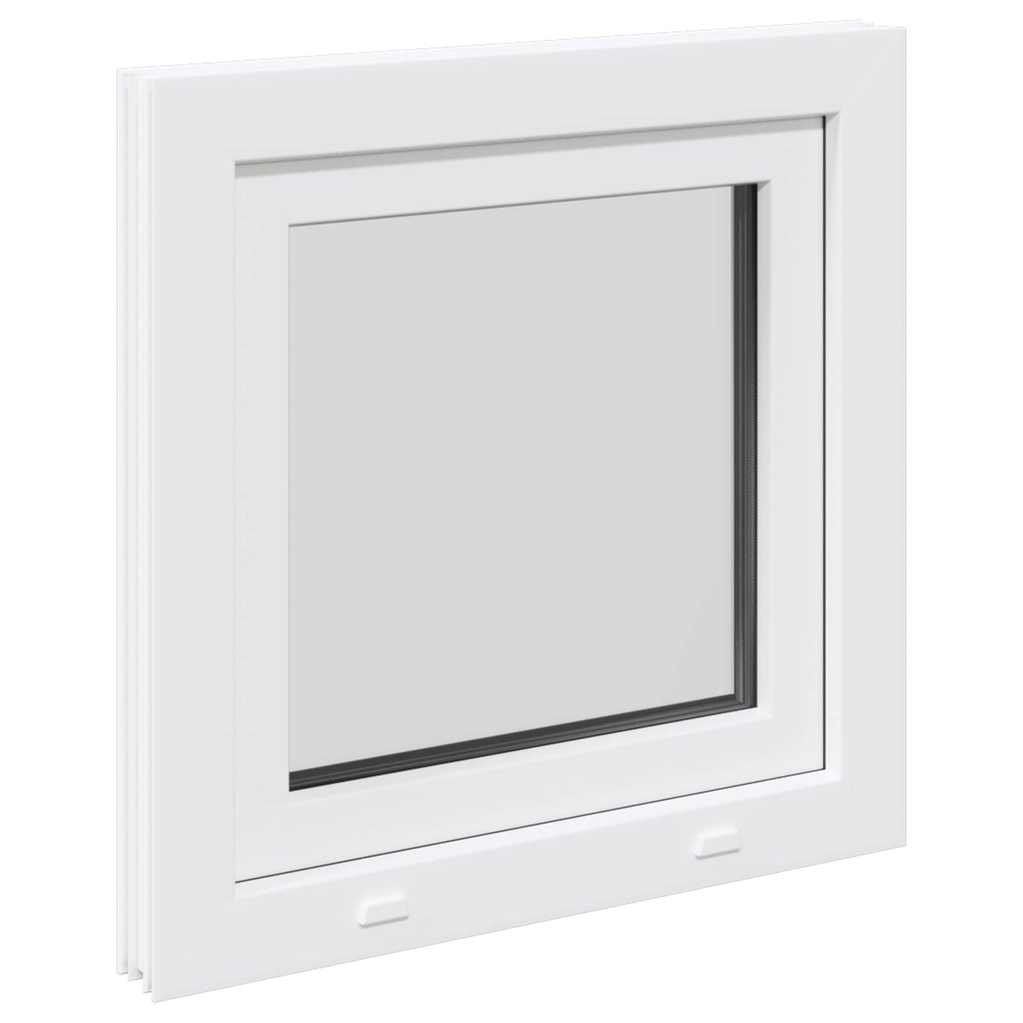 vidaXL Basement Window RISOR 55 x 55 cm PVC and Glass