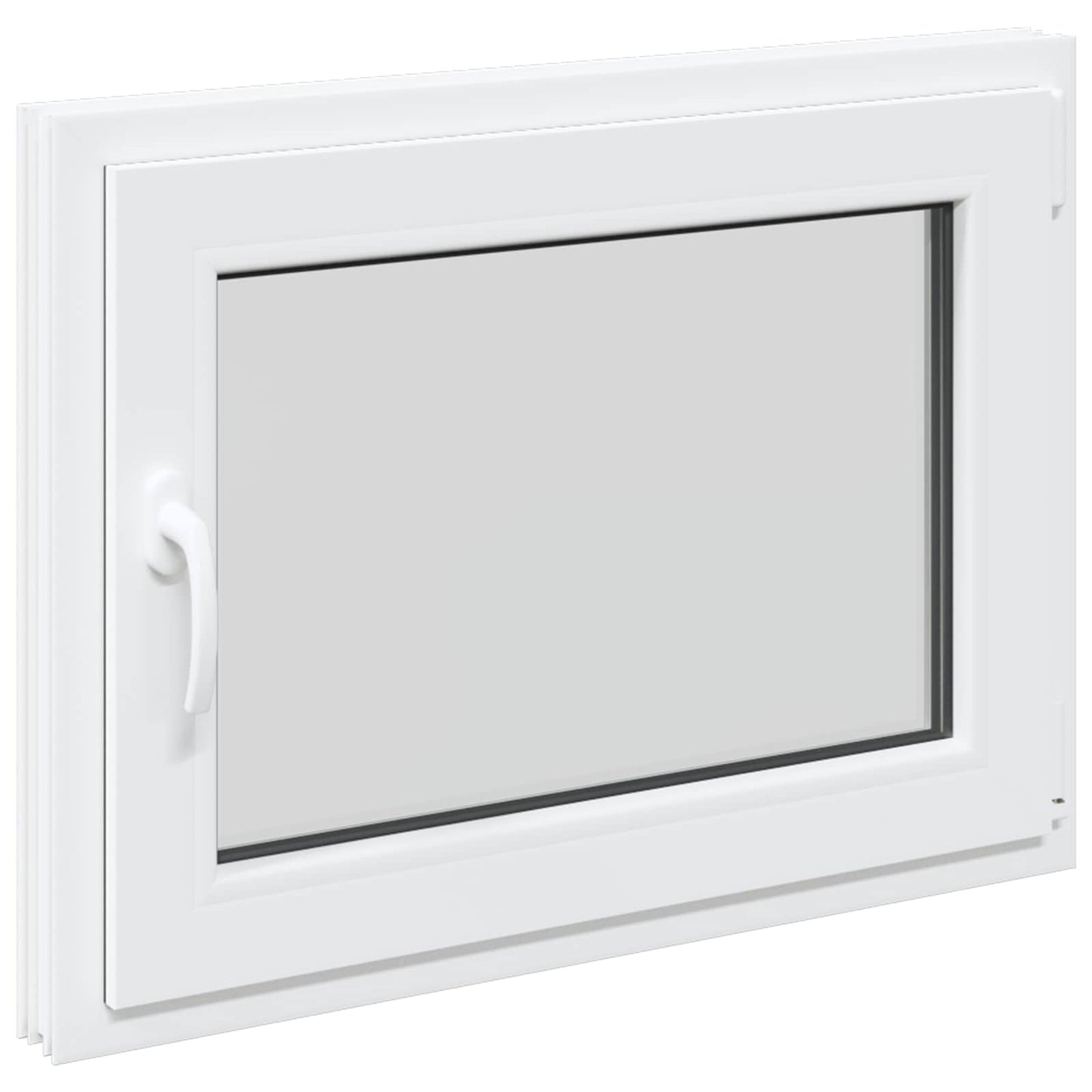 vidaXL Basement Window RISOR 80 x 55 cm PVC and Glass