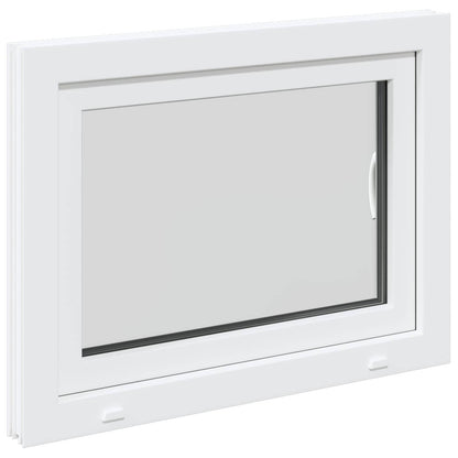vidaXL Basement Window RISOR 80 x 55 cm PVC and Glass