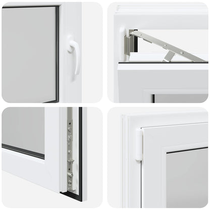 vidaXL Basement Window RISOR 80 x 55 cm PVC and Glass