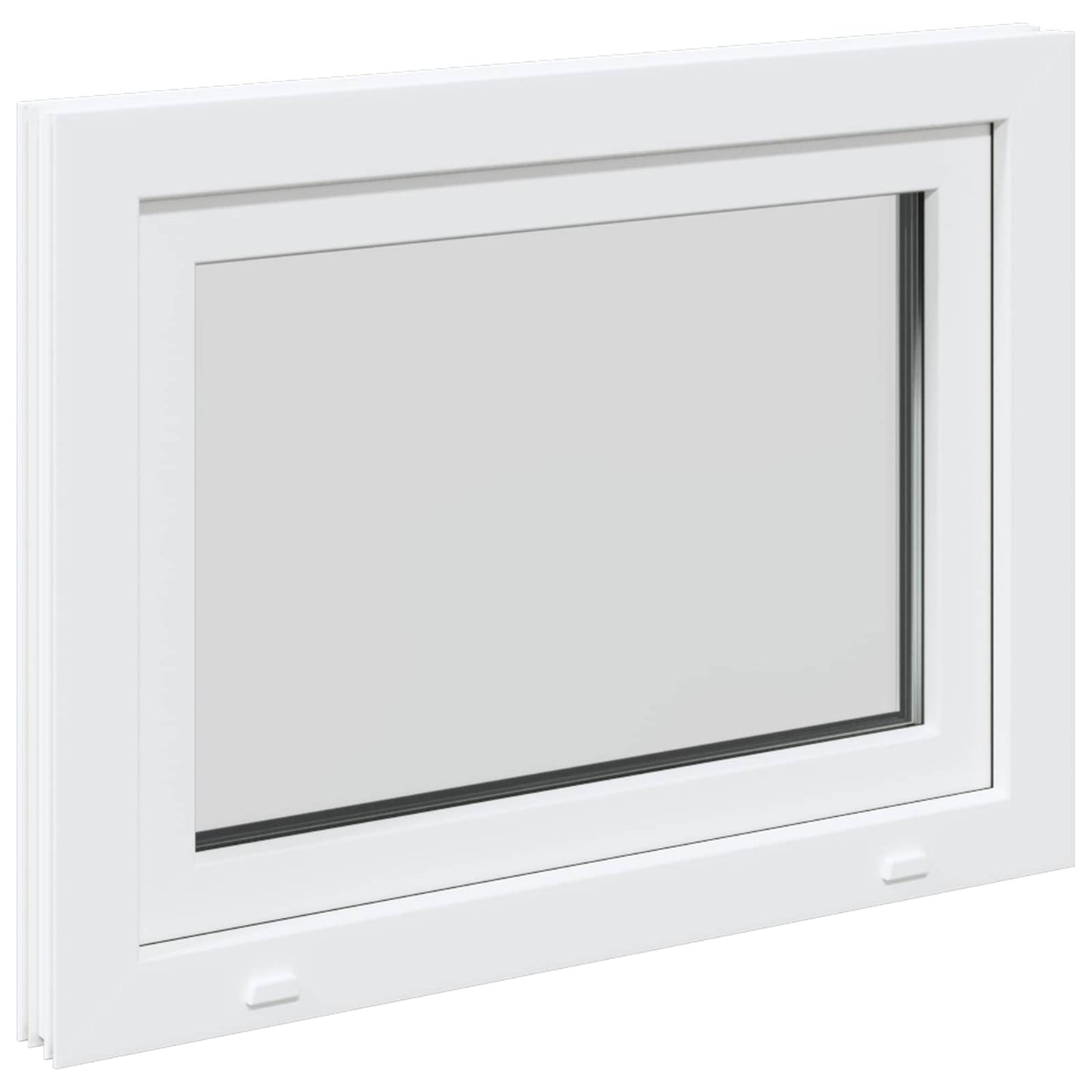vidaXL Basement Window RISOR 80 x 55 cm PVC and Glass