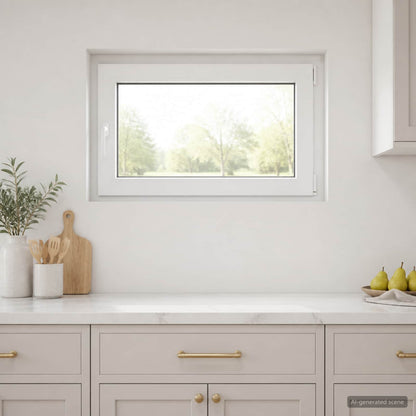 vidaXL Basement Window RISOR 90 x 55 cm PVC and Glass
