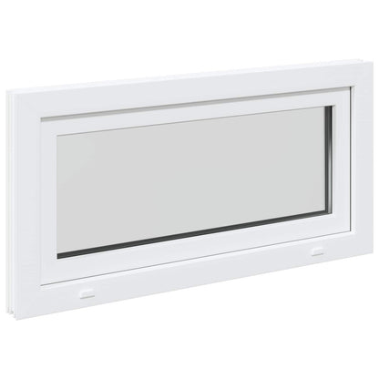vidaXL Basement Window Internal Colour White RISOR 100 x 55 cm