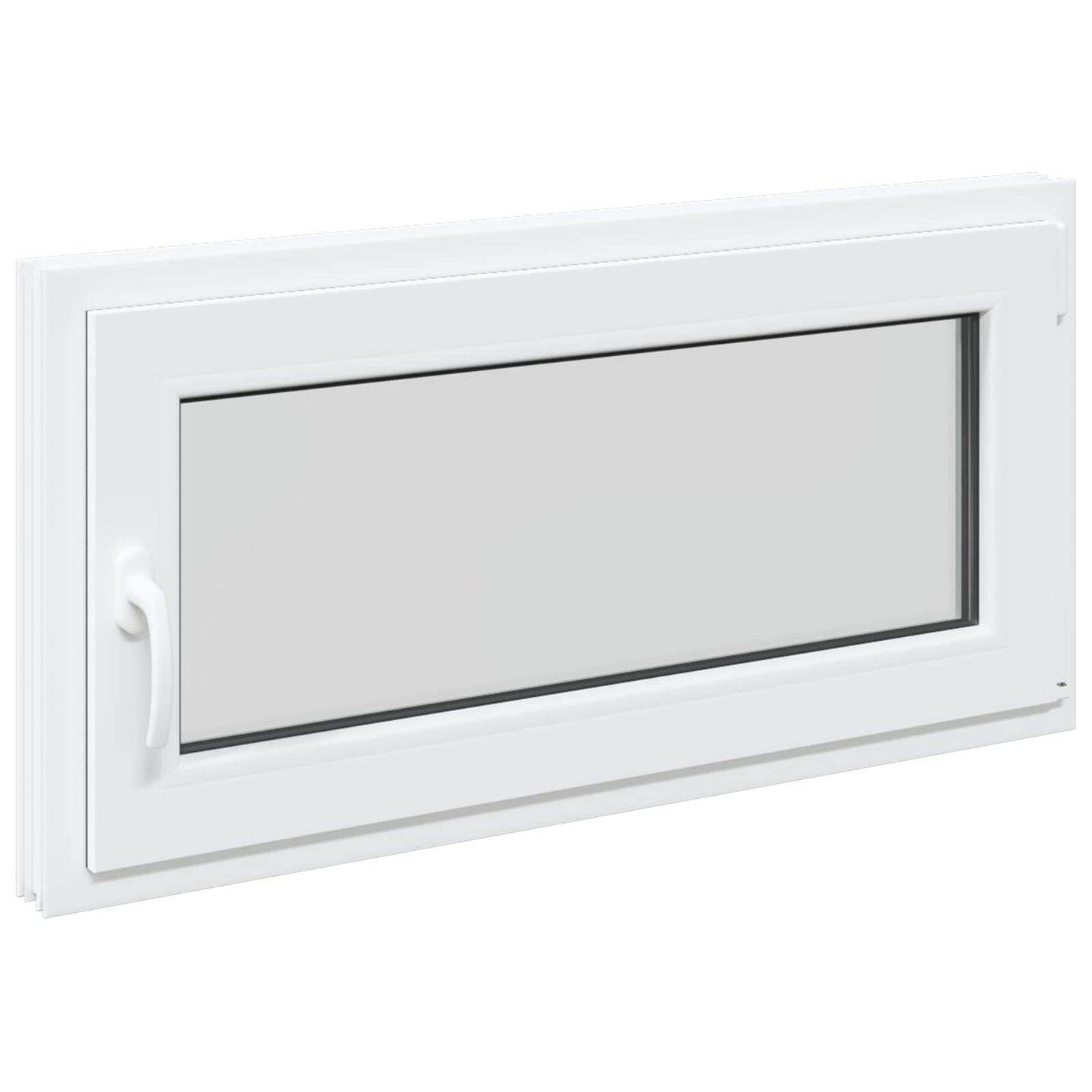 vidaXL Basement Window Internal Colour White RISOR 105 x 55 cm