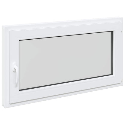 vidaXL Basement Window RISOR 110 x 55 cm PVC and Glass