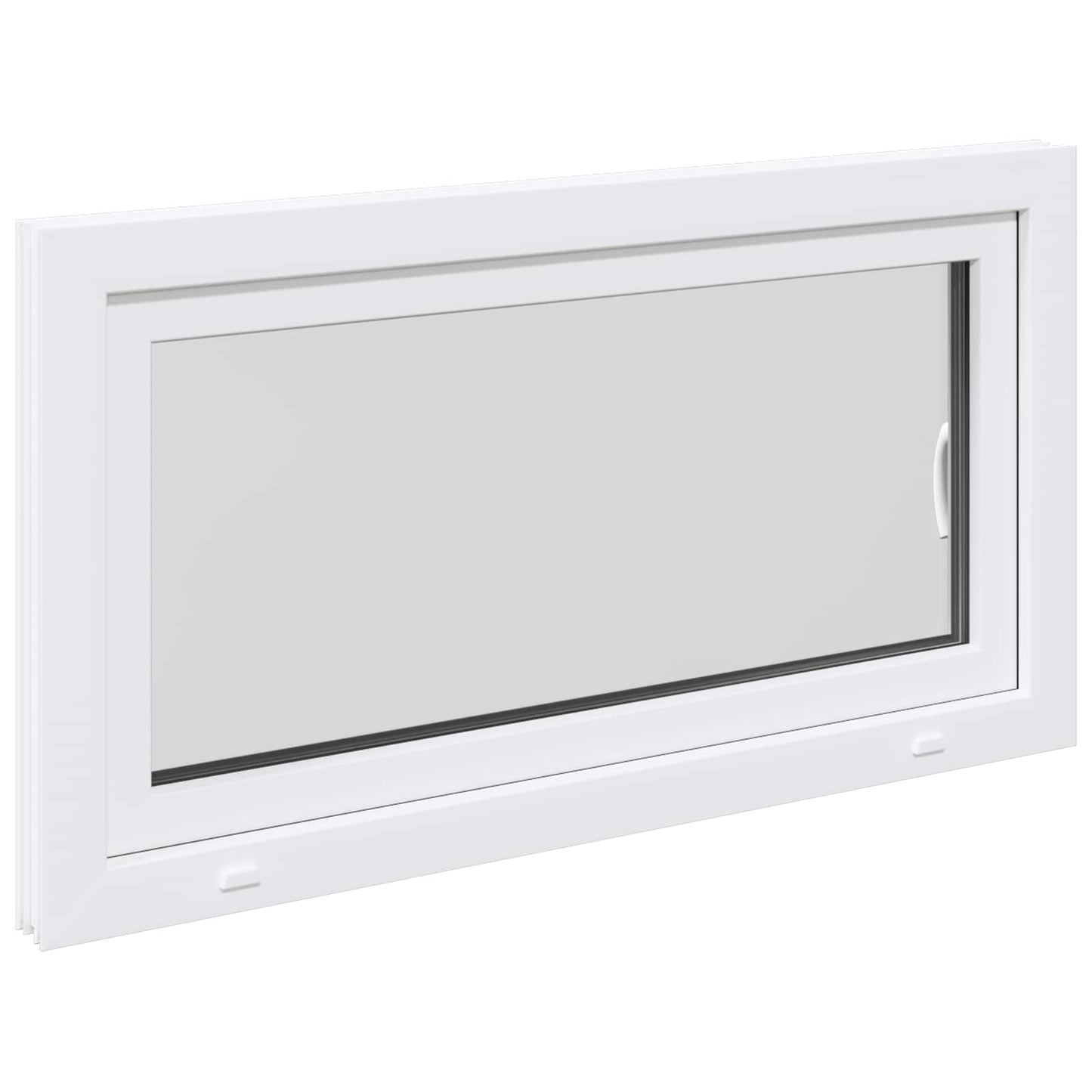 vidaXL Basement Window RISOR 110 x 55 cm PVC and Glass