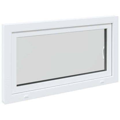 vidaXL Basement Window RISOR 110 x 55 cm PVC and Glass