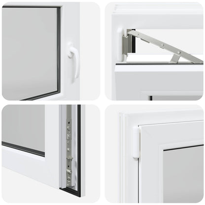 vidaXL Basement Window RISOR 110 x 55 cm PVC and Glass