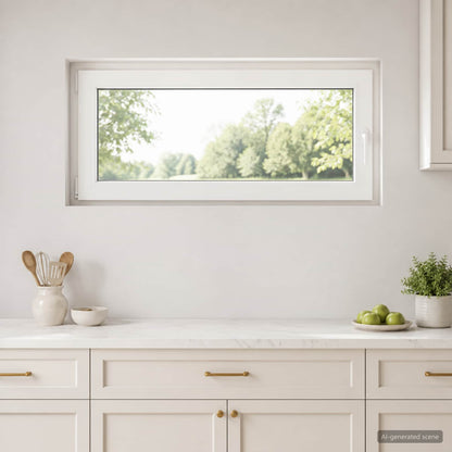 vidaXL Basement Window RISOR 110 x 55 cm PVC and Glass