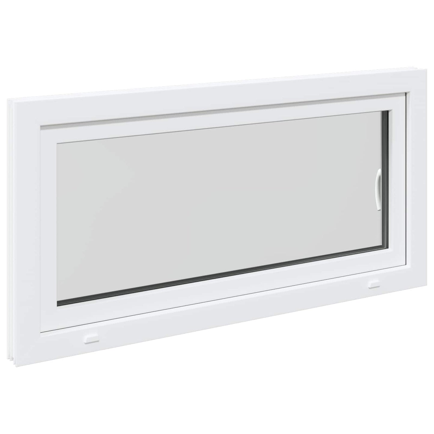 vidaXL Basement Window RISOR 120 x 55 cm PVC and Glass