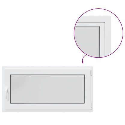 vidaXL Basement Window RISOR 120 x 55 cm PVC and Glass