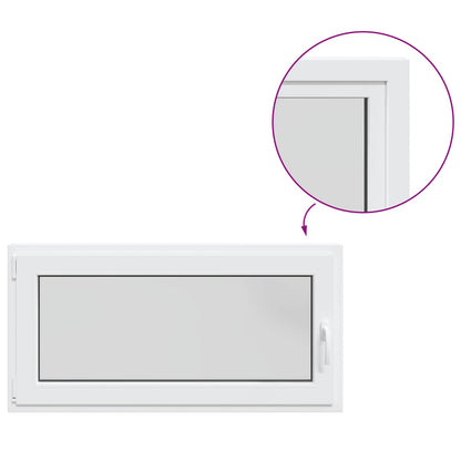 vidaXL Basement Window RISOR 120 x 55 cm PVC and Glass