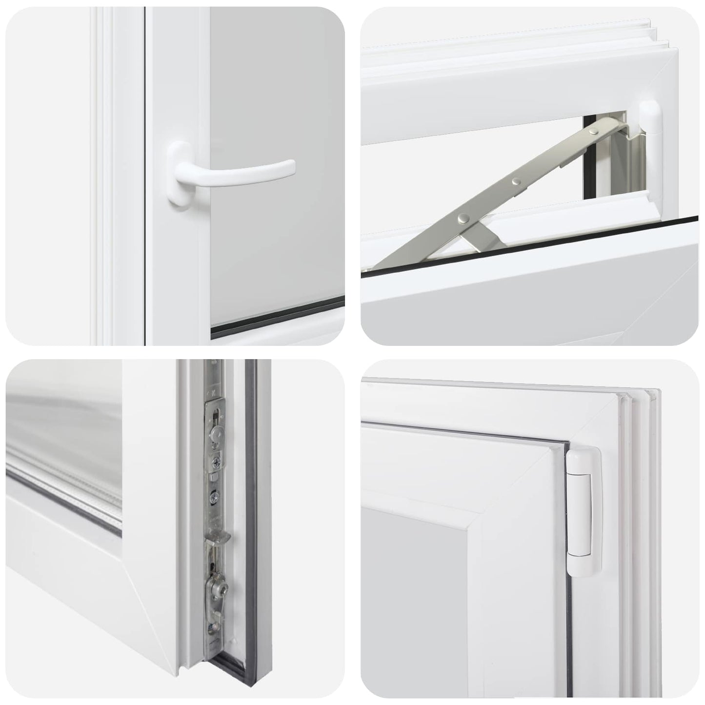 vidaXL Basement Window RISOR 50 x 60 cm PVC and Glass