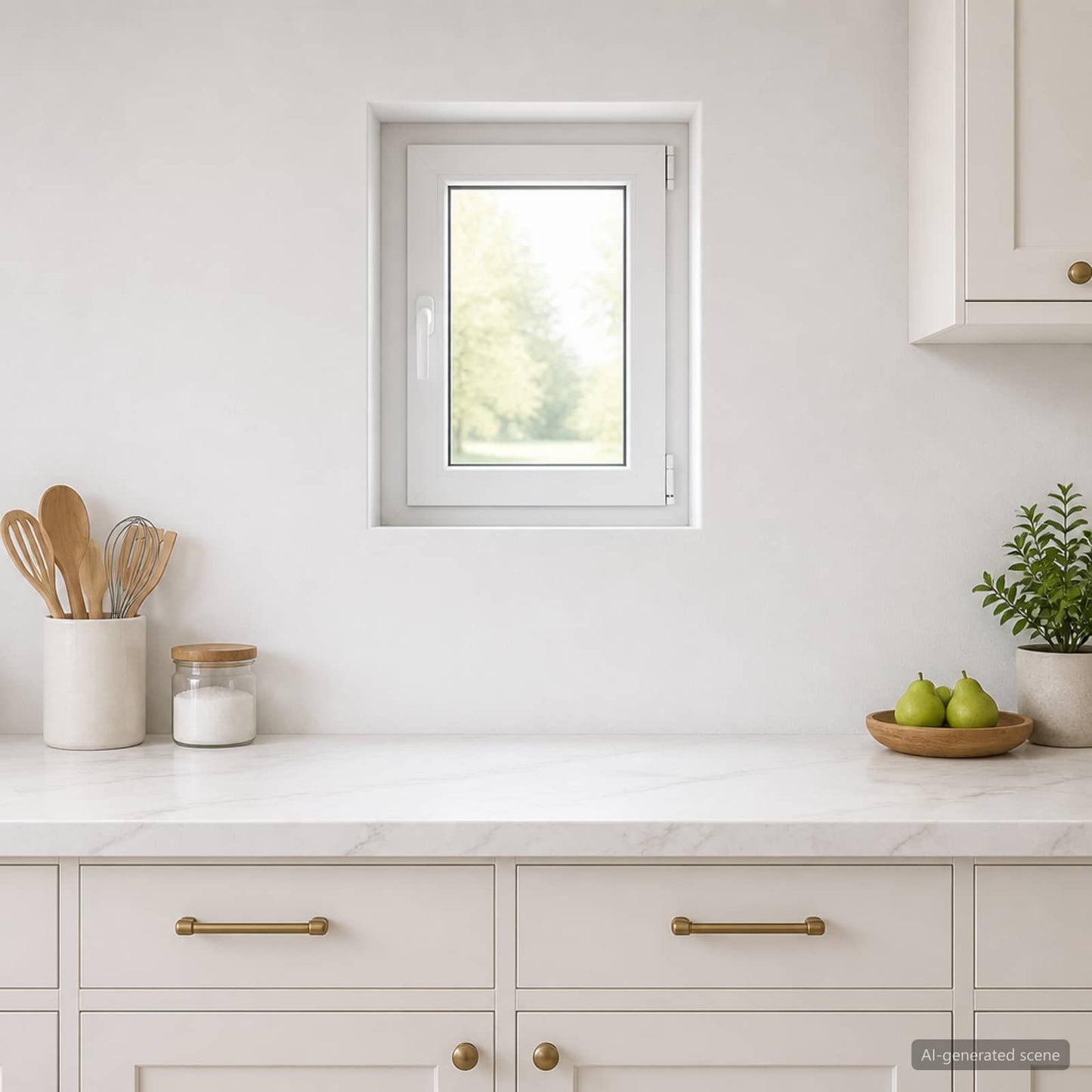 vidaXL Basement Window RISOR 50 x 60 cm PVC and Glass